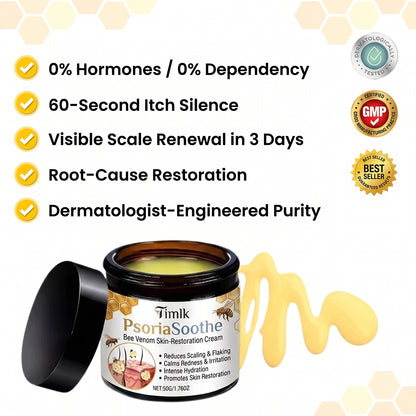 Timlk® PsoriaSoothe Bee Venom Skin-Restoration Cream
