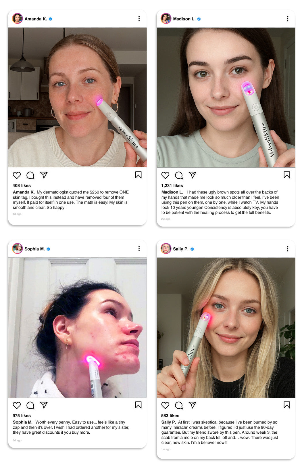 VelvetSkin+ All-in-One CO2Laser Eraser PenRemoves Moles, Warts,Skin Flaws &Pigmentation