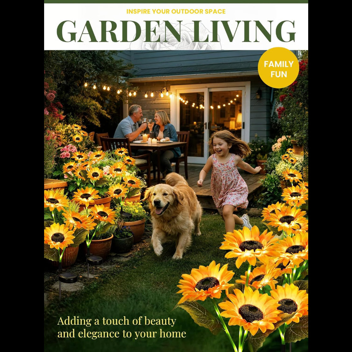 Limited-Time Offer: LuminaBloom™ Solar Sunflower Garden Lights – Only $9.99