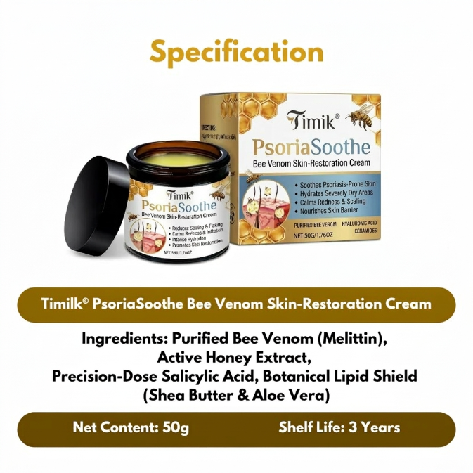 Timik® PsoriaSoothe Bee Venom Skin-Restoration Cream
