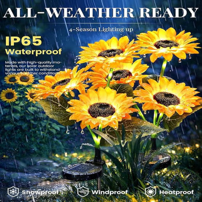Limited-Time Offer: LuminaBloom™ Solar Sunflower Garden Lights – Only $9.99