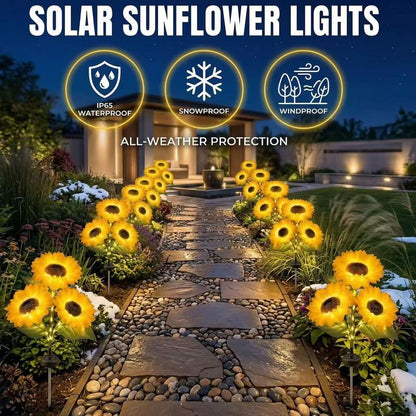 Limited-Time Offer: LuminaBloom™ Solar Sunflower Garden Lights – Only $9.99