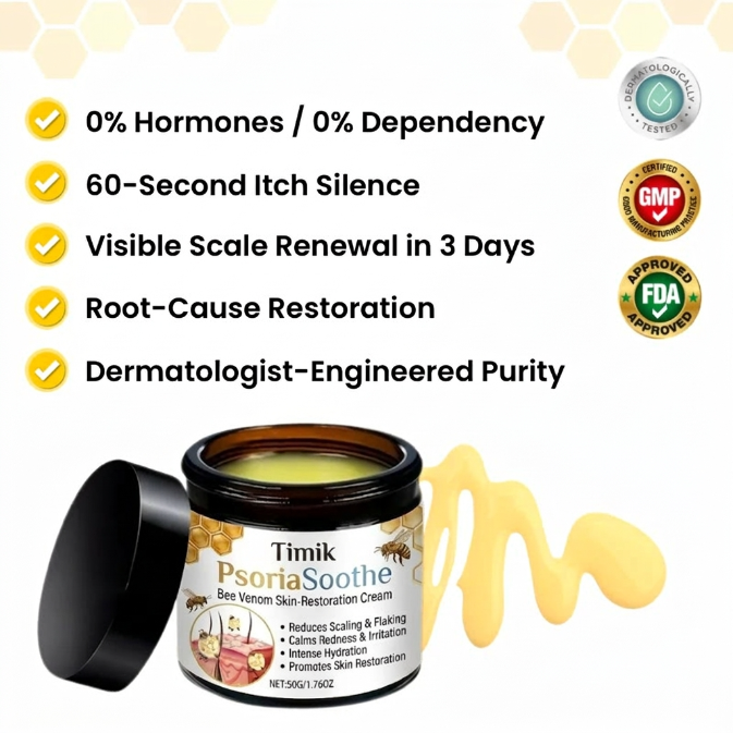 Timik® PsoriaSoothe Bee Venom Skin-Restoration Cream