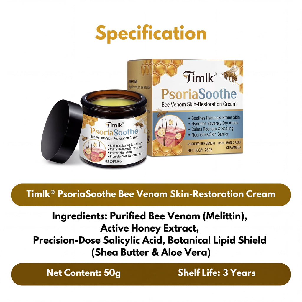 Timlk® PsoriaSoothe Bee Venom Skin-Restoration Cream