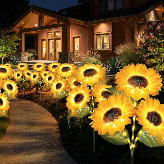 Limited-Time Offer: LuminaBloom™ Solar Sunflower Garden Lights – Only $9.99