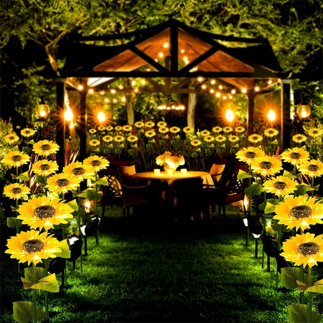 Limited-Time Offer: LuminaBloom™ Solar Sunflower Garden Lights – Only $9.99