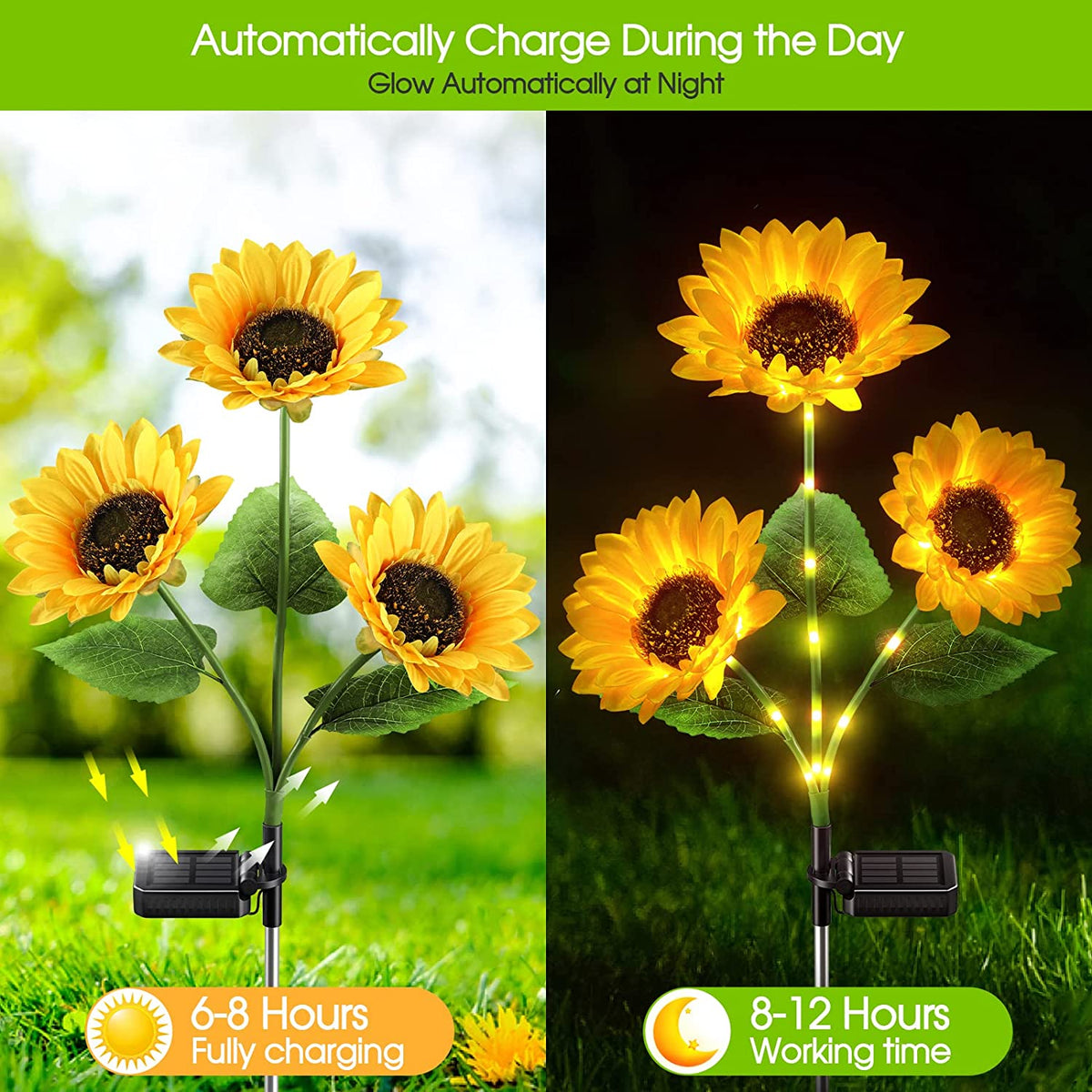 Limited-Time Offer: LuminaBloom™ Solar Sunflower Garden Lights – Only $9.99