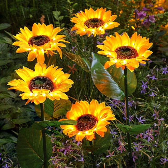 Limited-Time Offer: LuminaBloom™ Solar Sunflower Garden Lights – Only $9.99